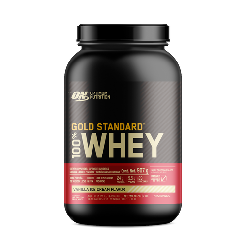 100% WHEY GOLD STANDARD OPTIMUM NUTRITION 2 LB