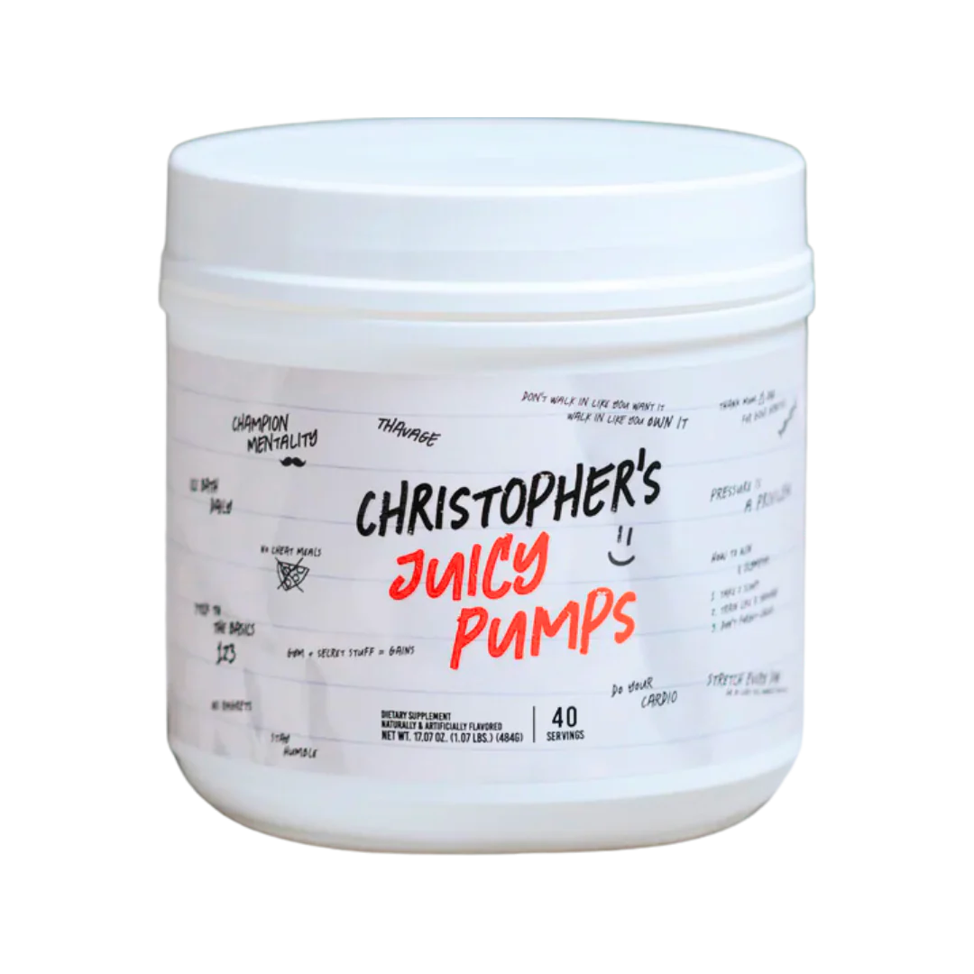 CBUM CHRISTOPHER'S JUICY PUMPS PRE WORKOUT 40 SERV