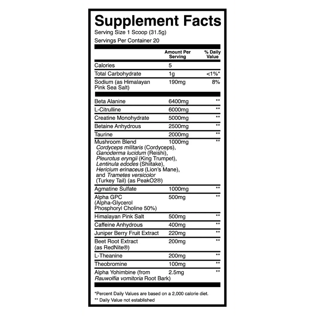 THAVAGE THUPER PRE WORKOUT 20 SERV