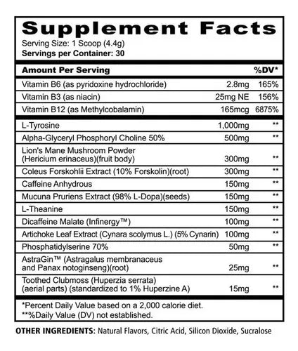 FOCUS NOOTROPIC FORMULA 30 SERV